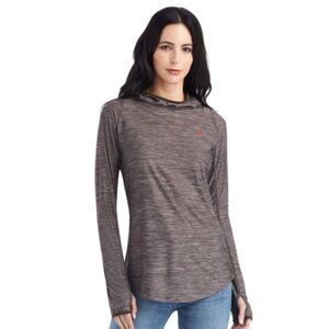 Ariat Laguna Hooded Performance Shirt – Brazil Nut Brown - Size Medium! Worn 2x!